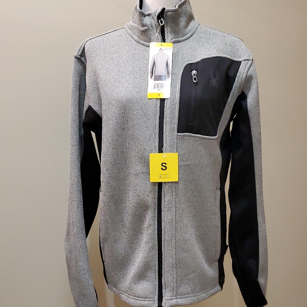 Spyder Men's Gray and Black Performance Jacket